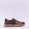 Rieker Men Rudi Slip On Shoe - Brown Leather